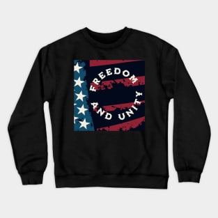 American Flag Freedom & Unity Crewneck Sweatshirt